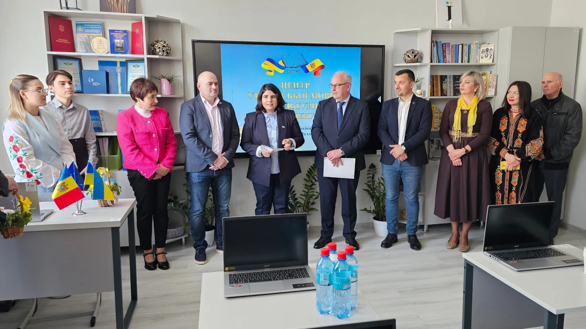 Inauguration of the Ukrainian Language and Culture Center in Bălți, Modernized by People in Need Moldova