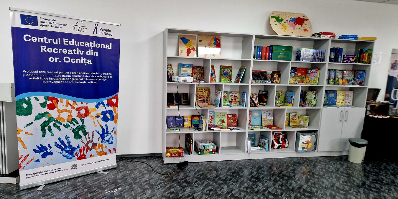 People in Need Opened an Educational Center for Ukrainian Refugee and Vulnerable Children in Ocnița