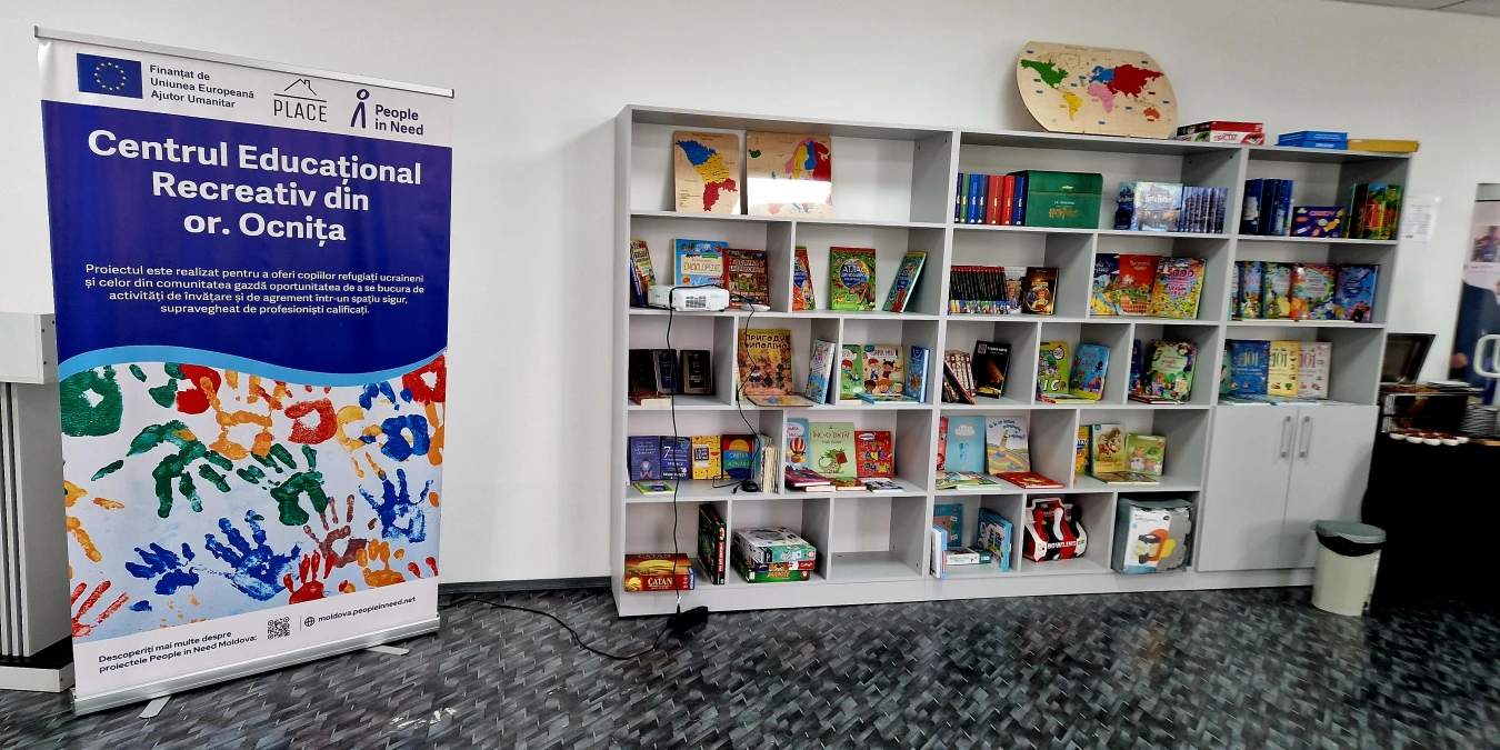 People in Need Opened an Educational Center for Ukrainian Refugee and Vulnerable Children in Ocnița