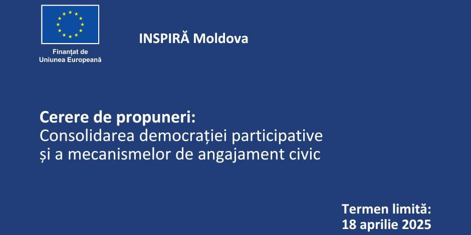 Cerere de propuneri: INSPIRĂ Moldova