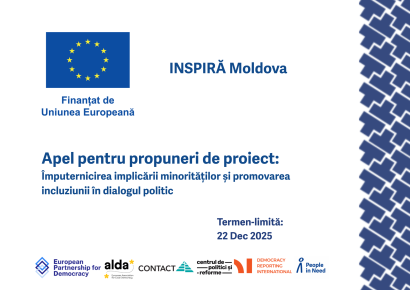 Apel pentru propuneri de proiect: Împuternicirea implicării minorităților și promovarea incluziunii în dialogul politic