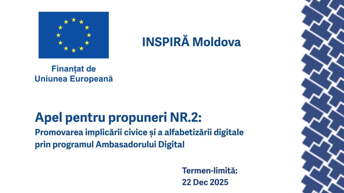 Apel pentru propuneri: Promovarea implicării civice și a alfabetizării digitale prin programul Ambasadorului Digital