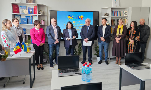 Inauguration of the Ukrainian Language and Culture Center in Bălți, Modernized by People in Need Moldova
