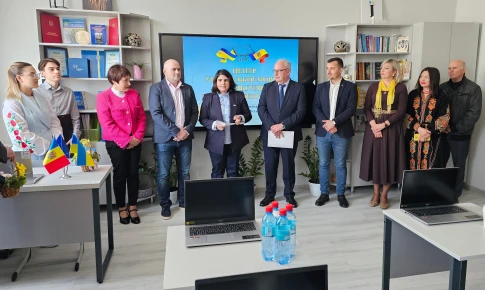 Inauguration of the Ukrainian Language and Culture Center in Bălți, Modernized by People in Need Moldova
