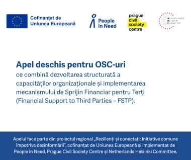 Apel deschis pentru organizațiile societății civile (OSC) de la firul ierbii din Republica Moldova