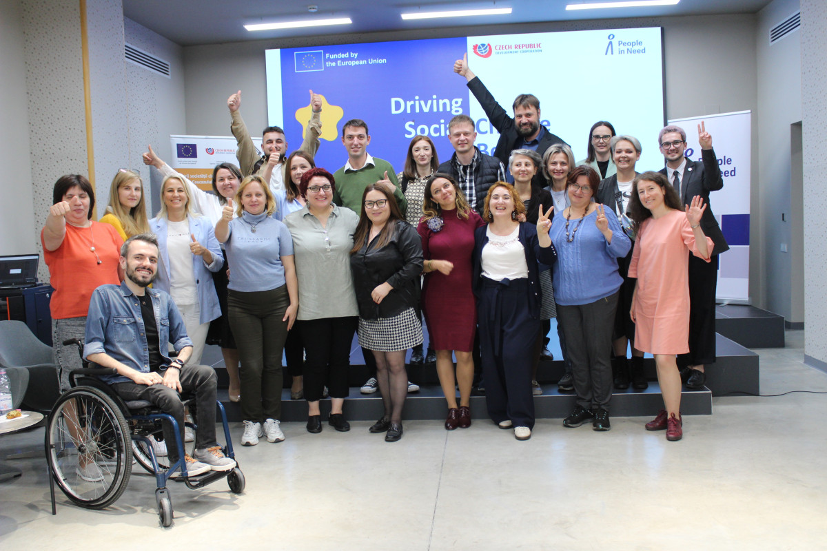 Vocea și experiențele actorilor societății civile, împărtășite la final de proiect, alături de Uniunea Europeană, Echipa Europa și People in Need Moldova